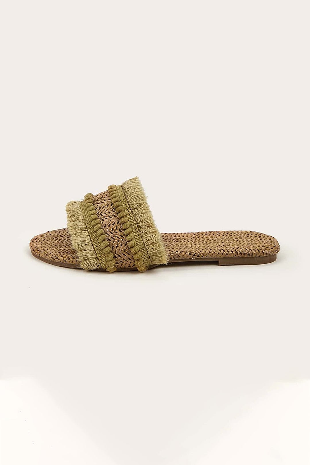 Flare Fringe Slippers