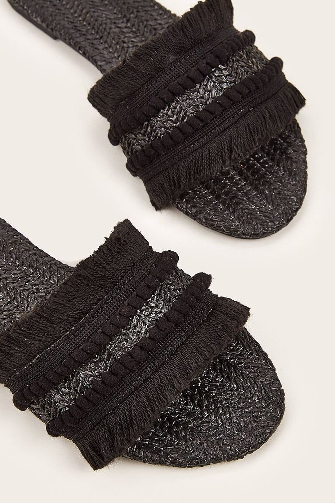 Flare Fringe Slippers