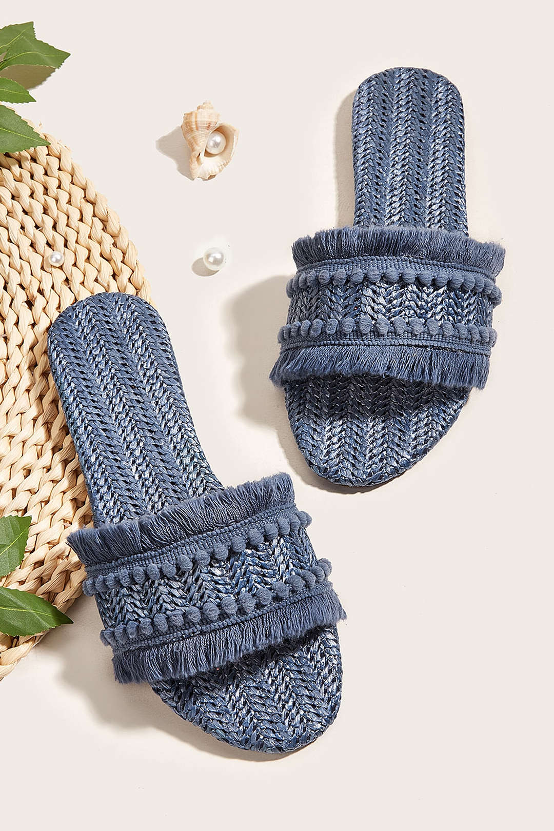 Flare Fringe Slippers