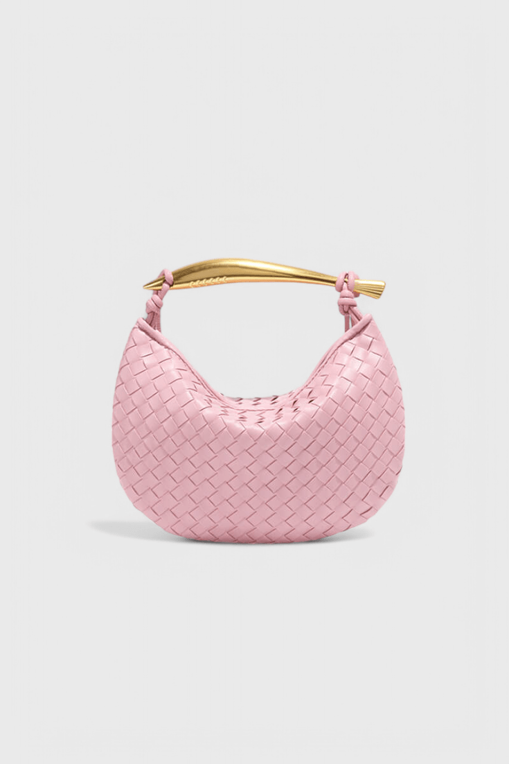 Gerda Woven Bag with Gold Handle