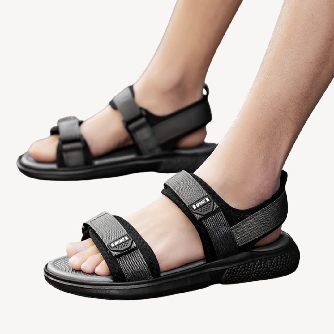 Fabric Adjustable Strap Sandals Men