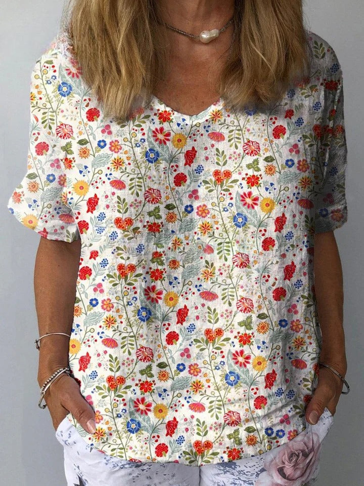 Vella - Pastoral Floral Blouse