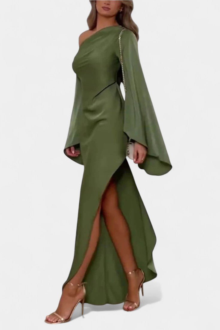Keisha | One-Shoulder Asymmetrical Maxi Dress