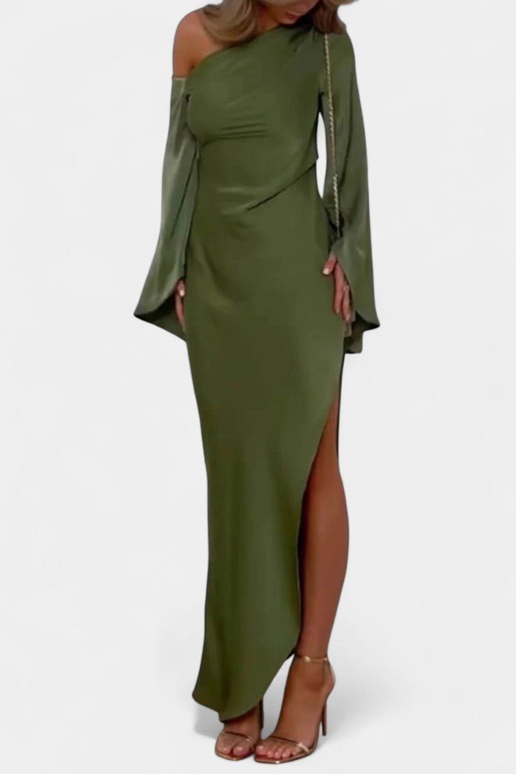 Keisha | One-Shoulder Asymmetrical Maxi Dress