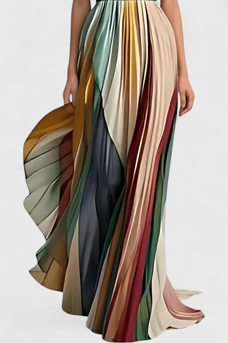 Leticia | Colourful Sleeveless Maxi Dress