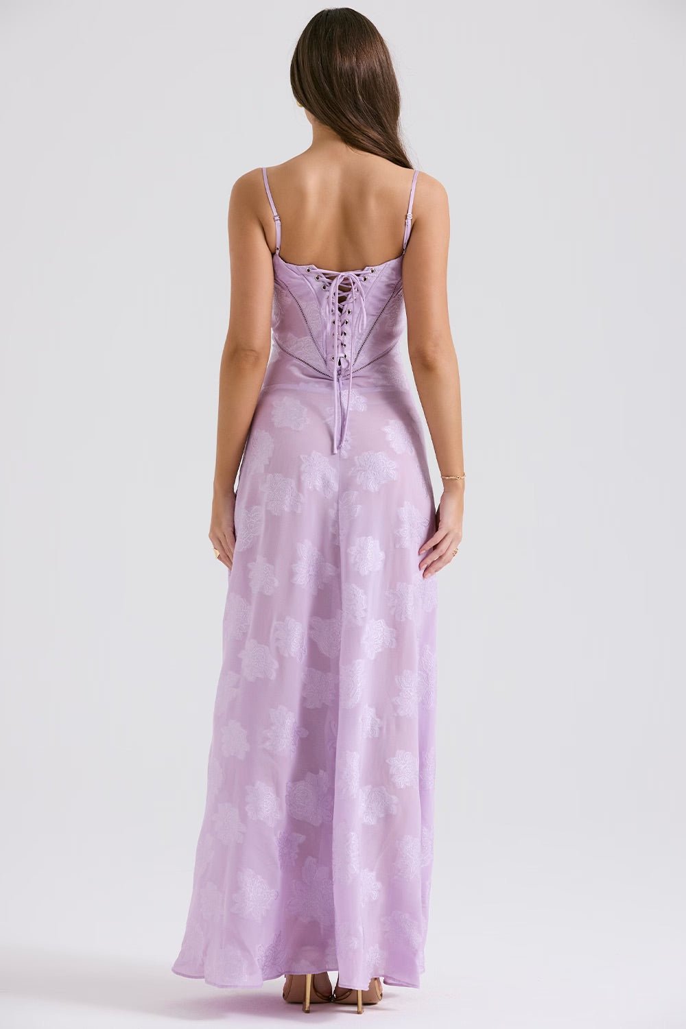 Mabel | Vintage Lace Lamé Dress