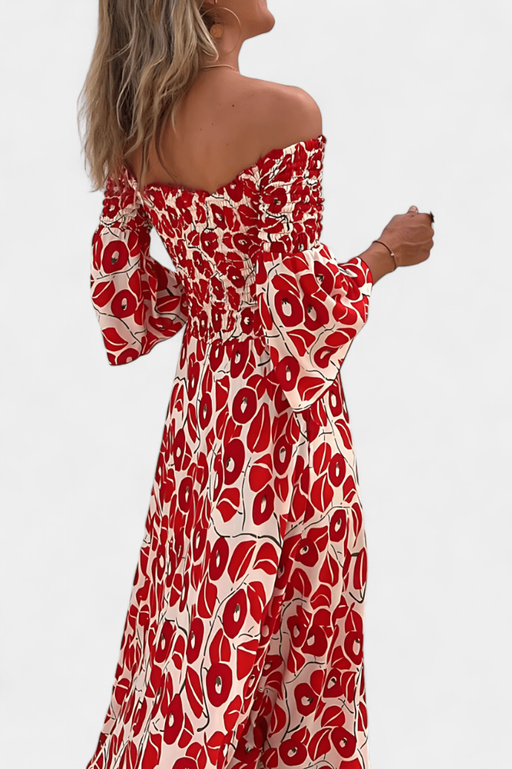 Mar | Off-Shoulder Floral Maxi Dress