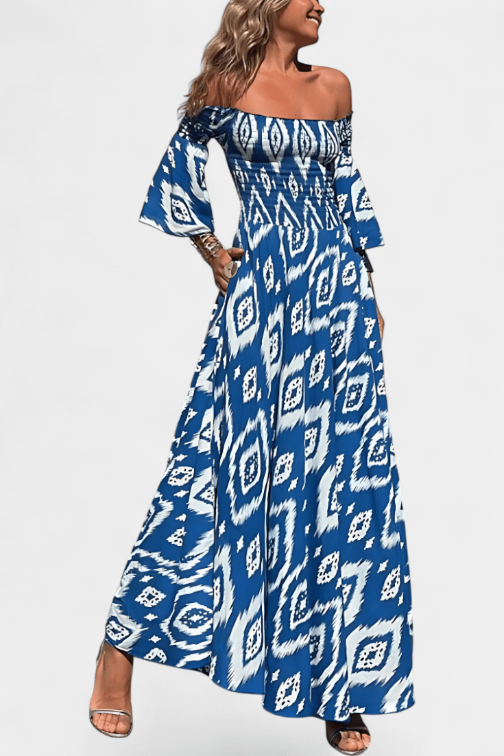Mar | Off-Shoulder Floral Maxi Dress
