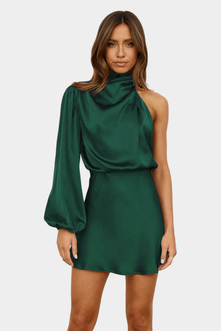 Mara | One-Shoulder Draped Dress