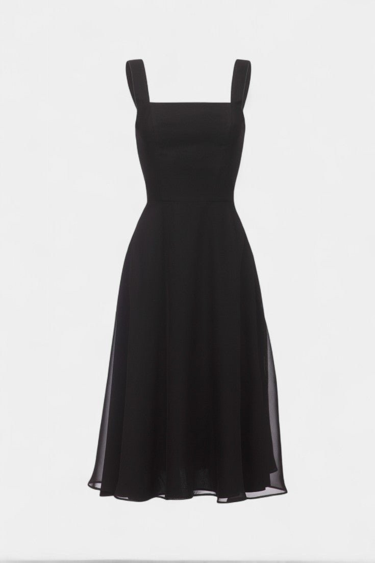 Mary | Sleeveless Fit and Flare A-Line Midi Dress