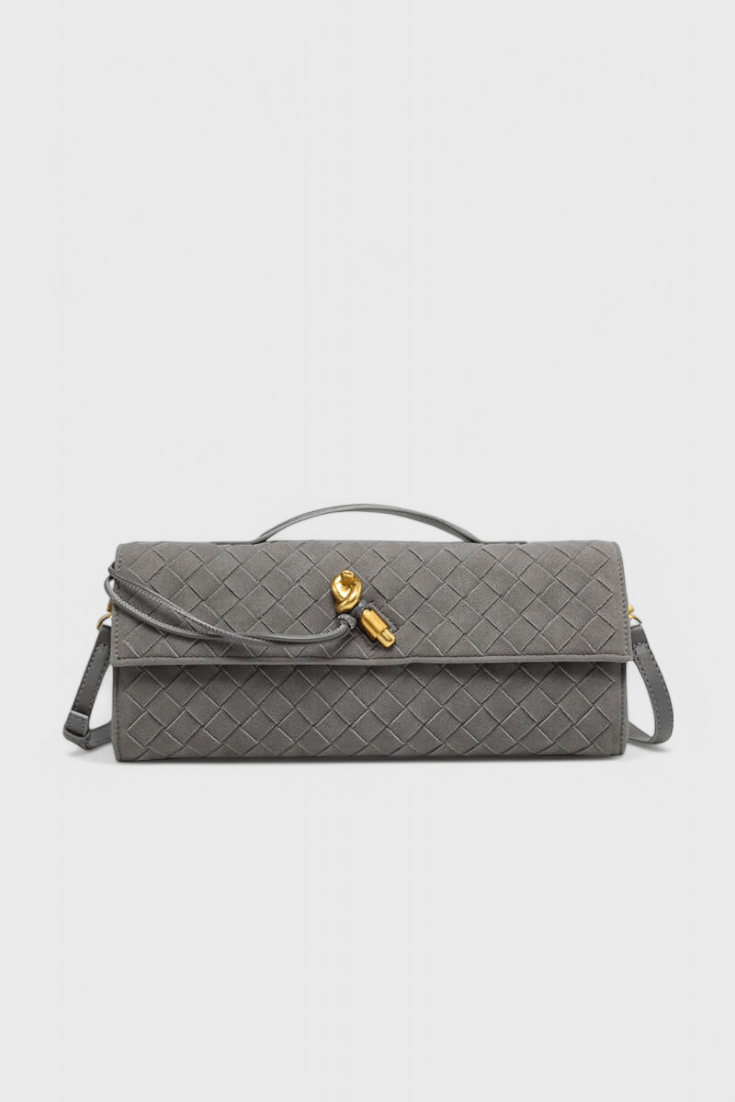 Melanie Classic Suede Shoulder Bag
