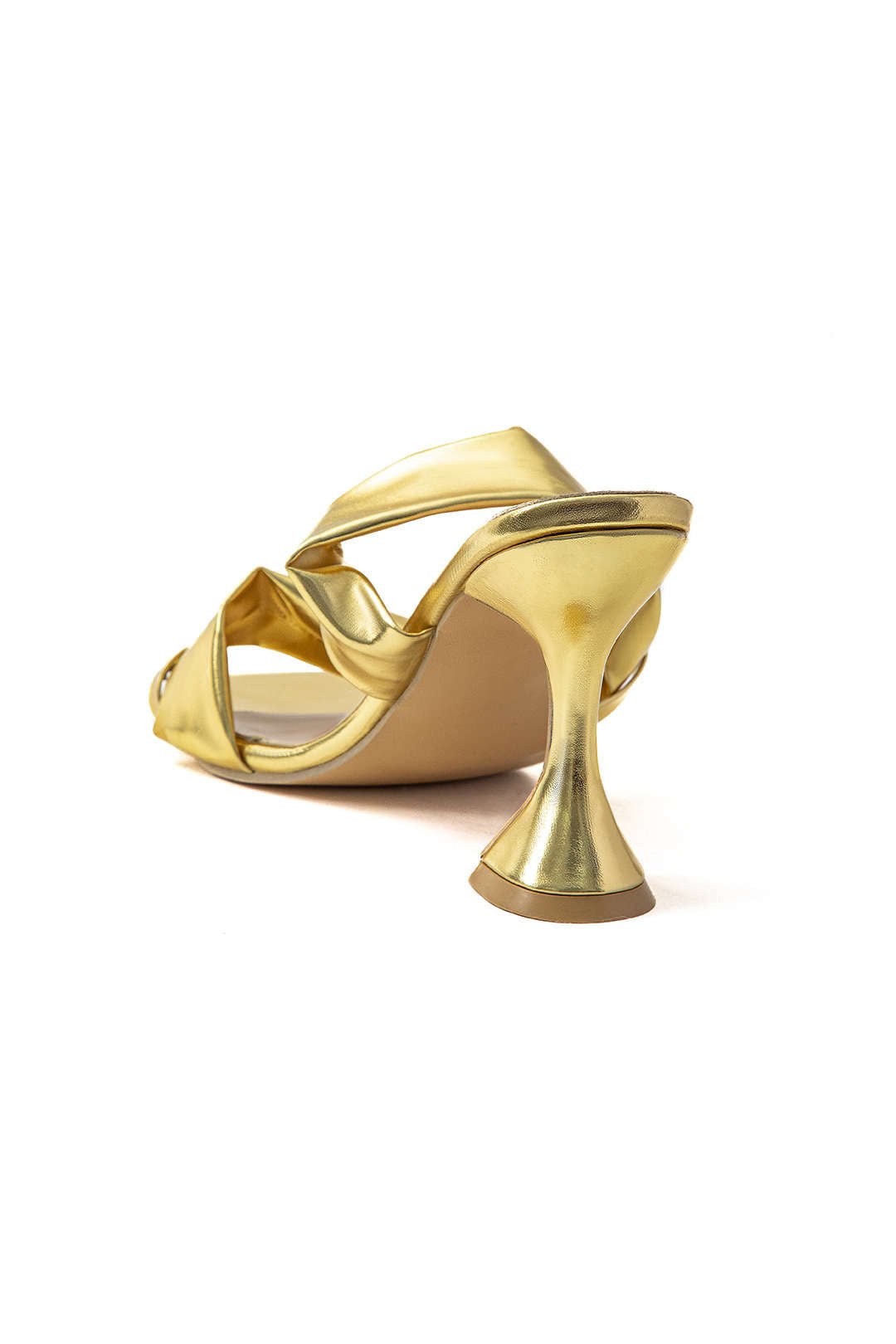 Austell Ruched Square-toe High Heels Sandals