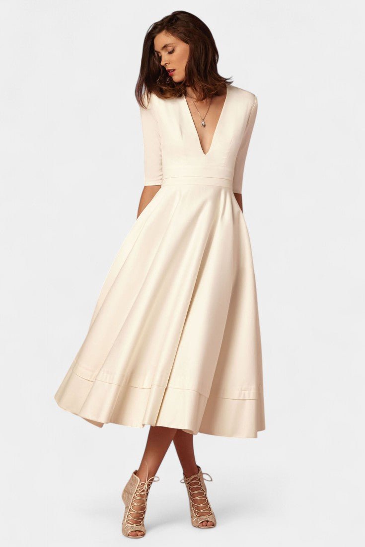 Nylah | A-Line Swing Midi Dress