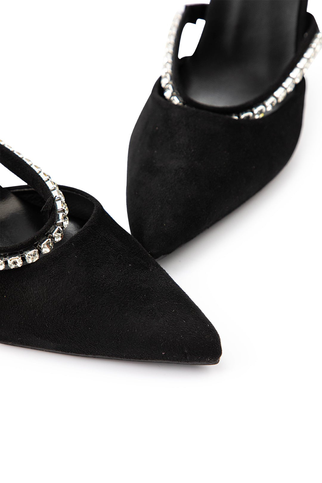 Crystal Pointed-toe Mid-heels
