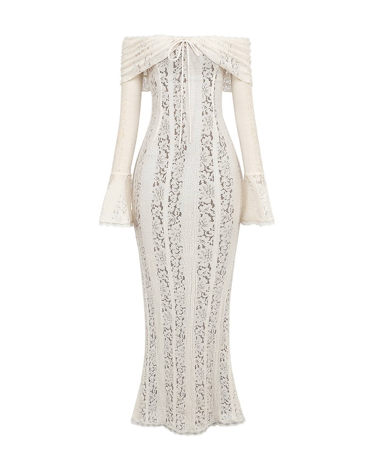 Rosalie | Lace Off-Shoulder Maxi Dress