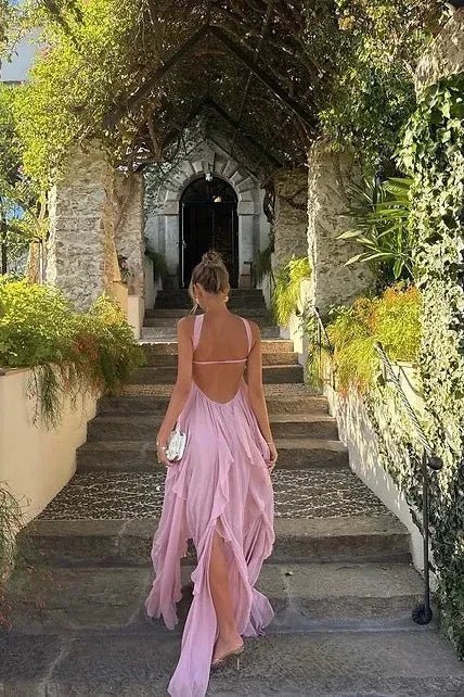 Seraphina | Ruffle Strapless Maxi Dress