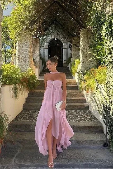 Seraphina | Ruffle Strapless Maxi Dress