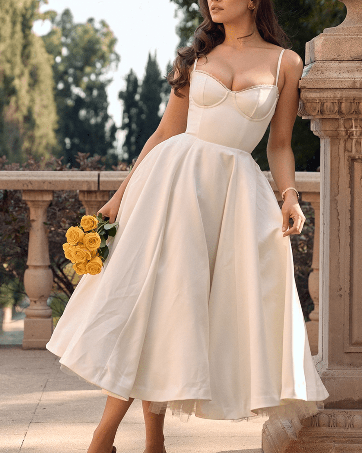 Soleil | Gown Midi Dress