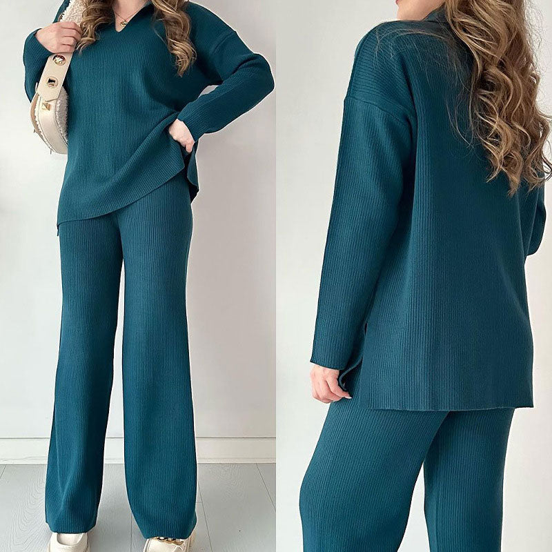 Lila - Comfortable V-neck Co-ord Set