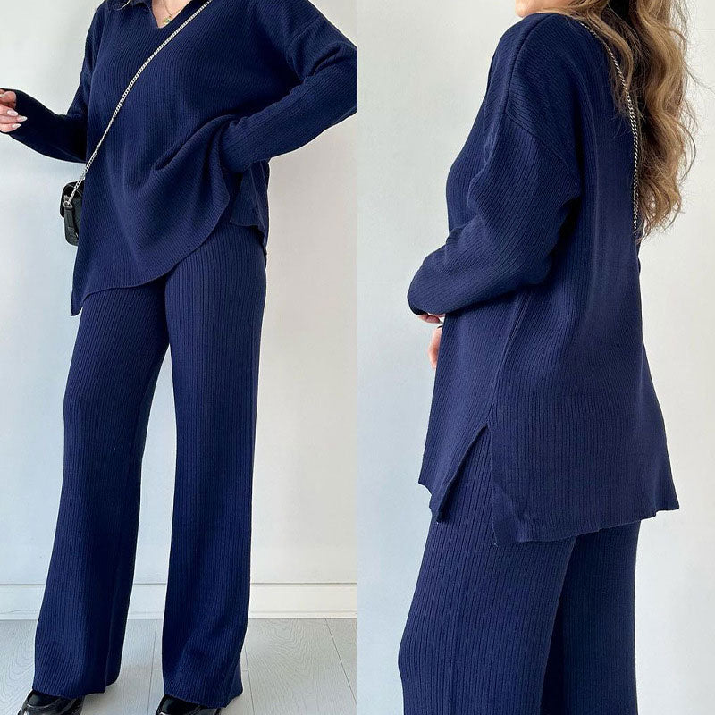 Lila - Comfortable V-neck Co-ord Set