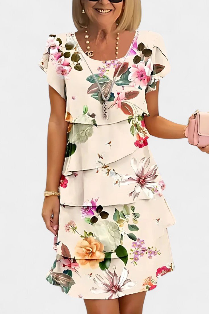Tamara | Tiered Floral Ruffle Dress