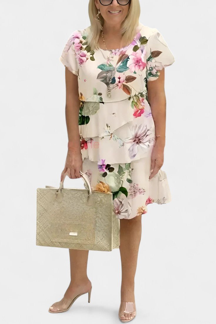 Tamara | Tiered Floral Ruffle Dress