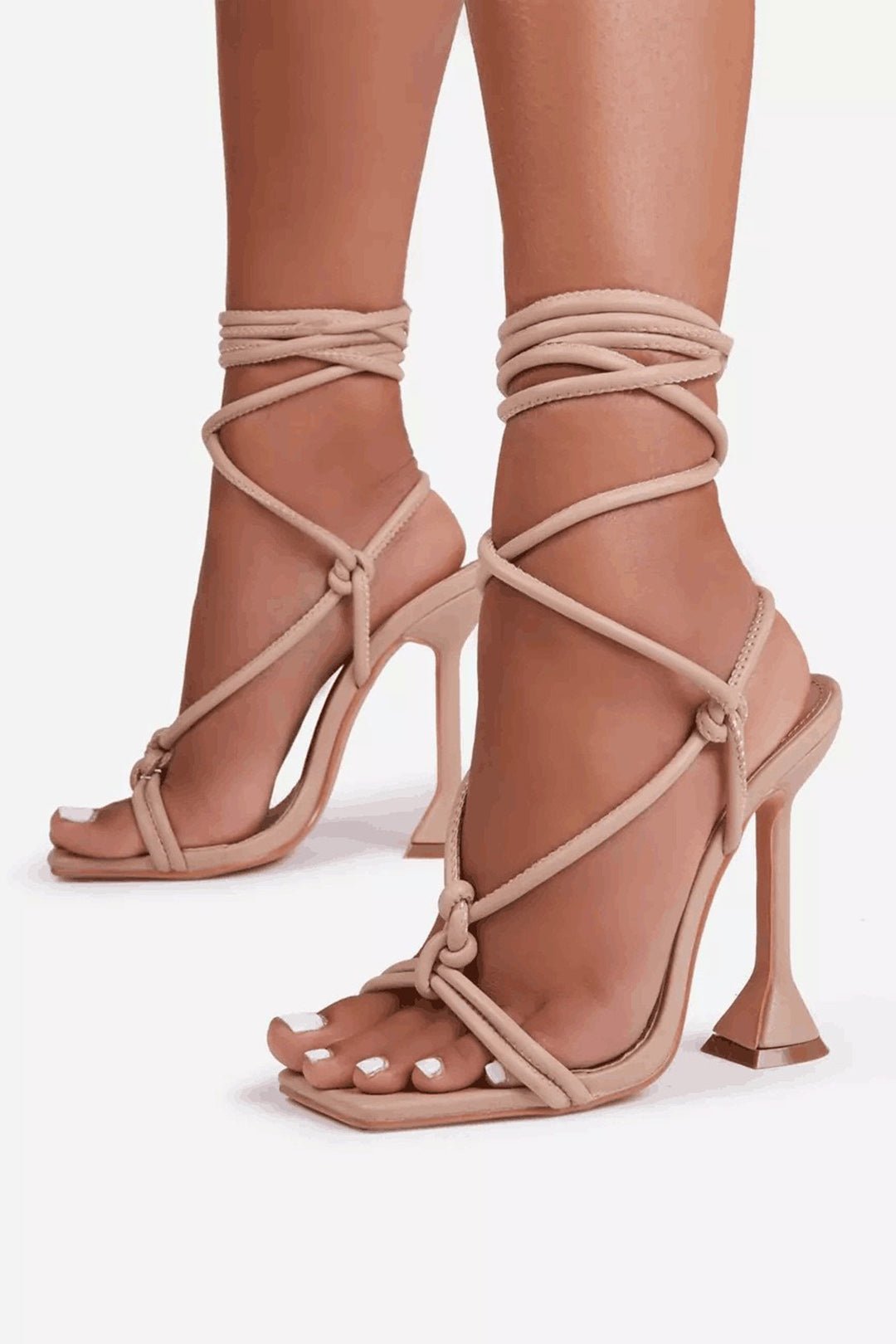 Savanna Tie-Up ankle High Heels