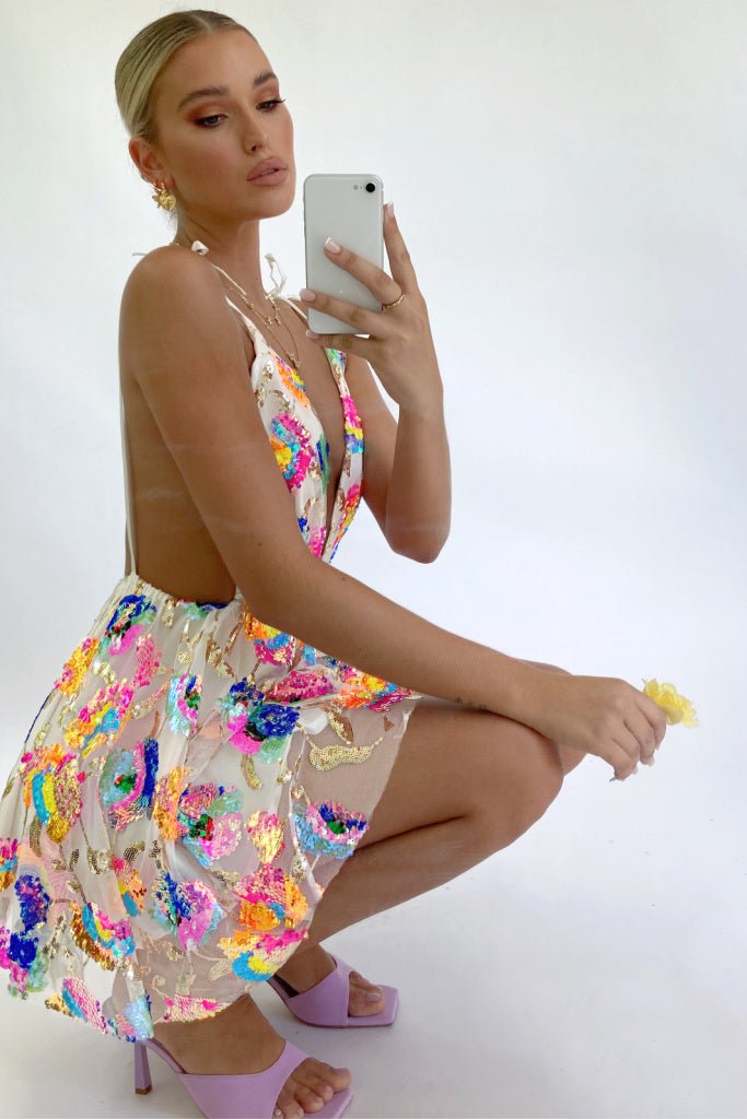 Vera | Tropical Mini Dress