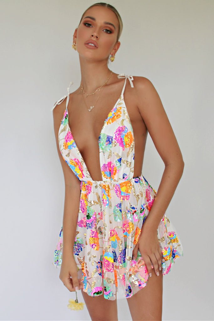 Vera | Tropical Mini Dress
