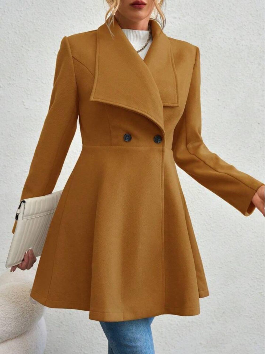Tina - Elegant Button-Up Coat