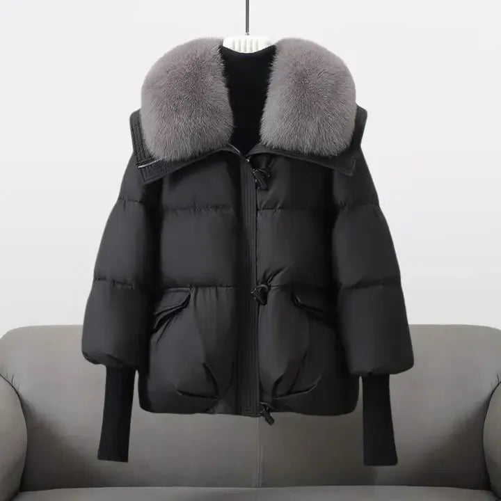 Lina - Winter Coat with Luxurious Fur Collar