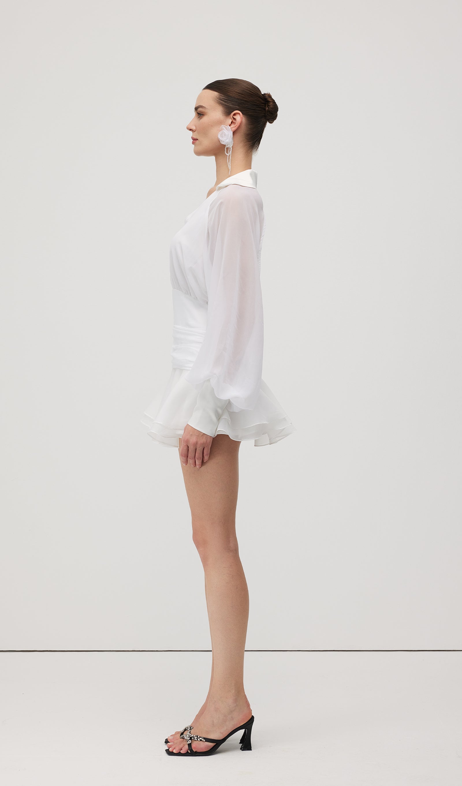 Bella Lantern Sleeve Mini Dress