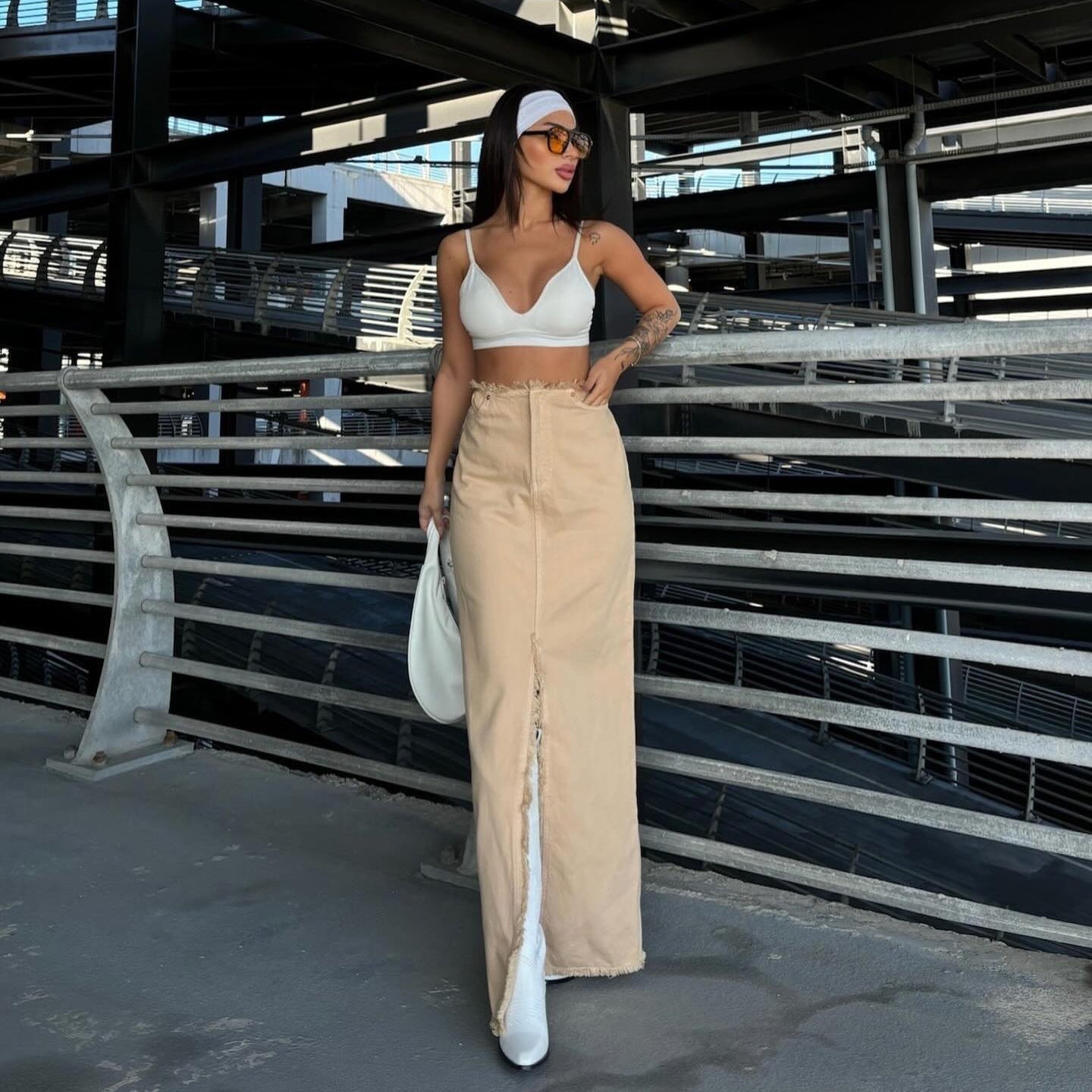 A-Line Midi Skirt