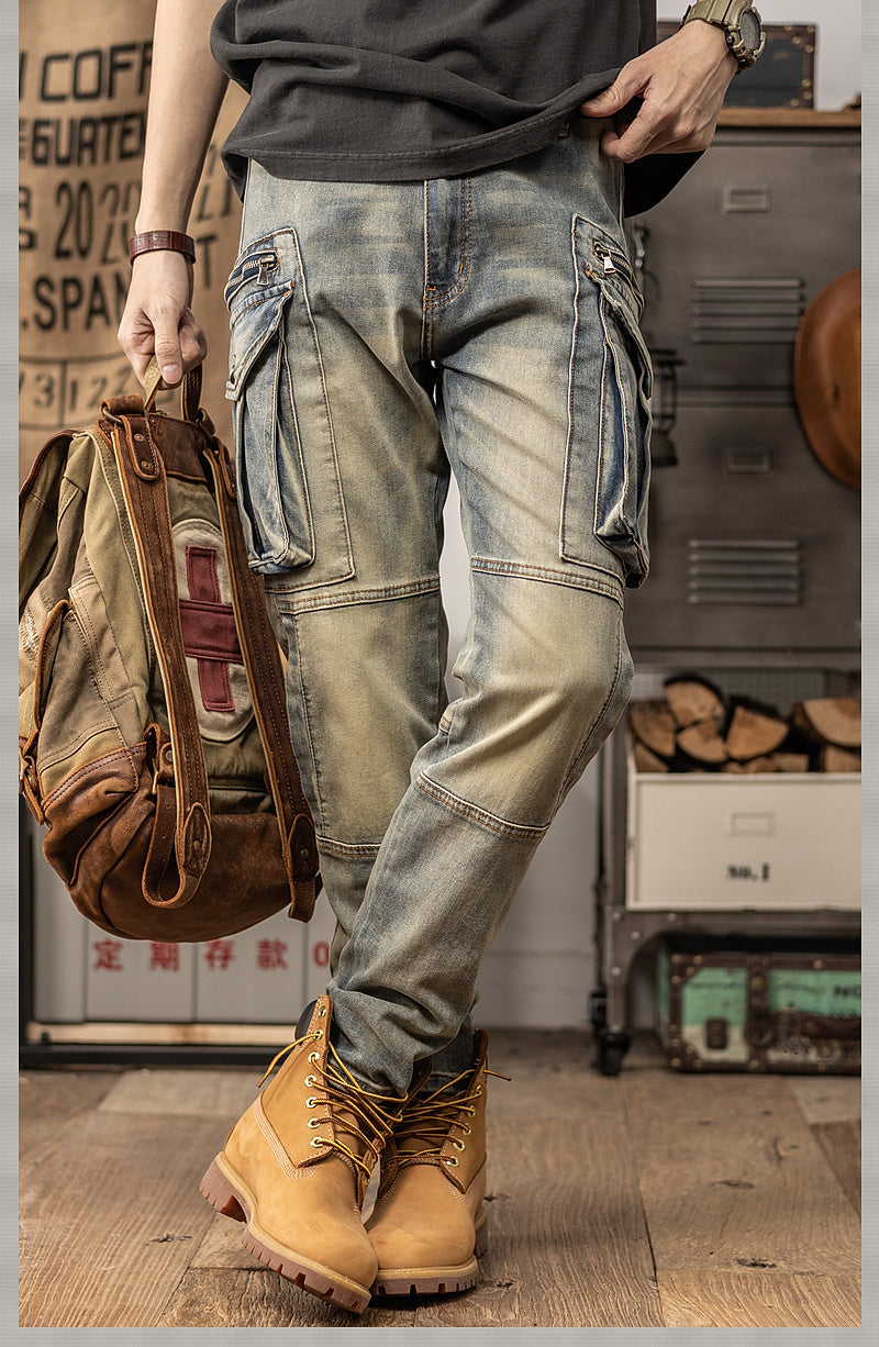 Denim Cargo Pants - Urban Style and Incomparable Comfort