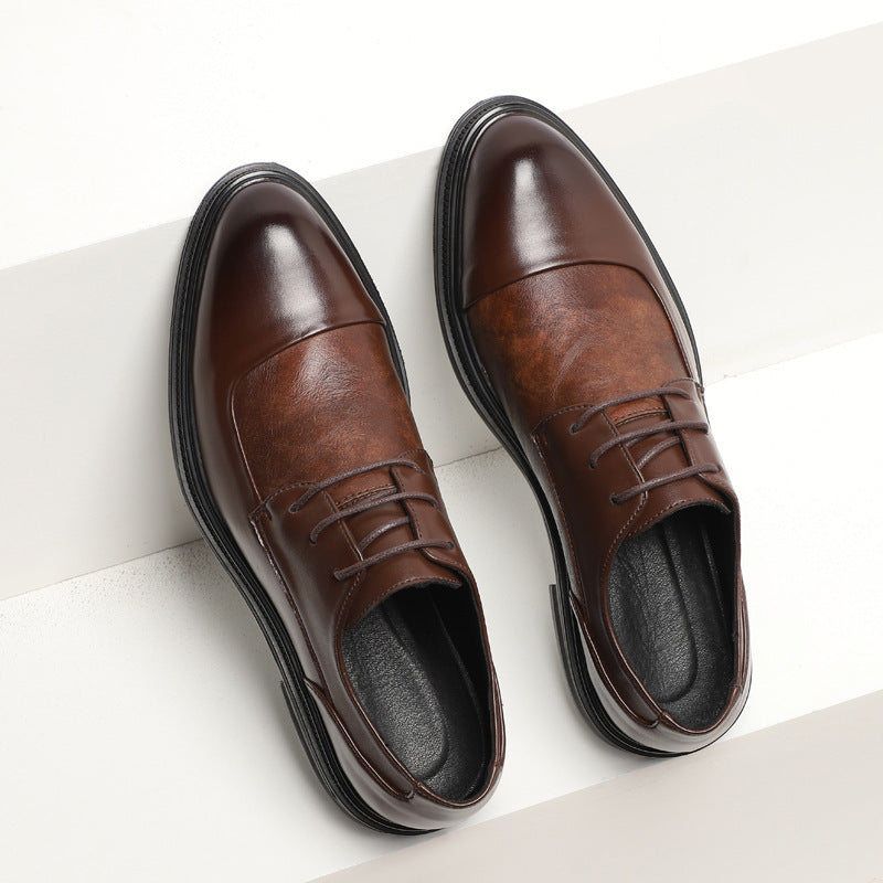 Men's Elegant Shoes - Comfort and British Style with Pointed Toe.