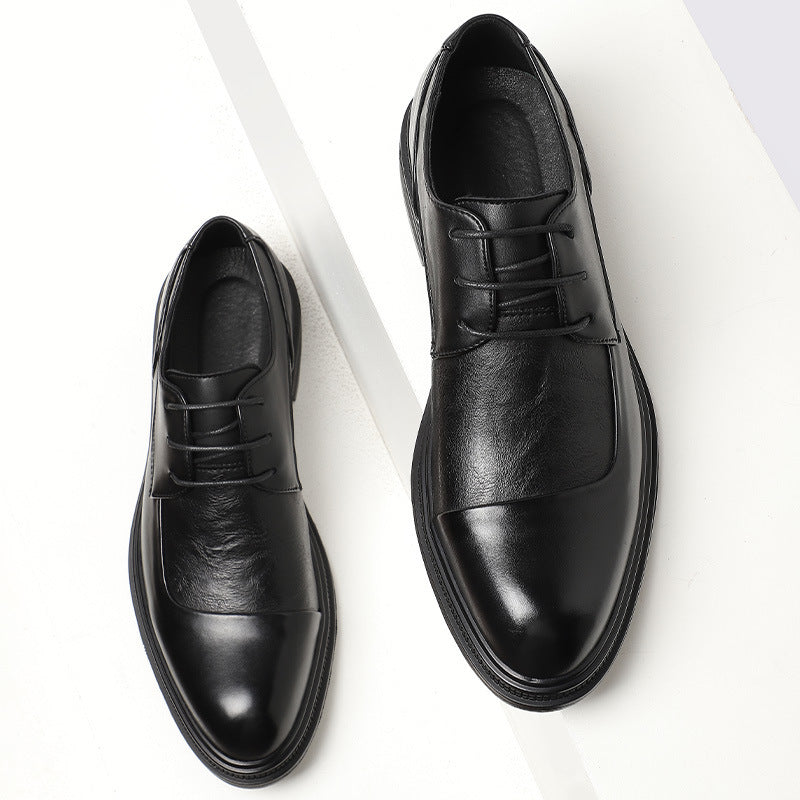 Men's Elegant Shoes - Comfort and British Style with Pointed Toe.