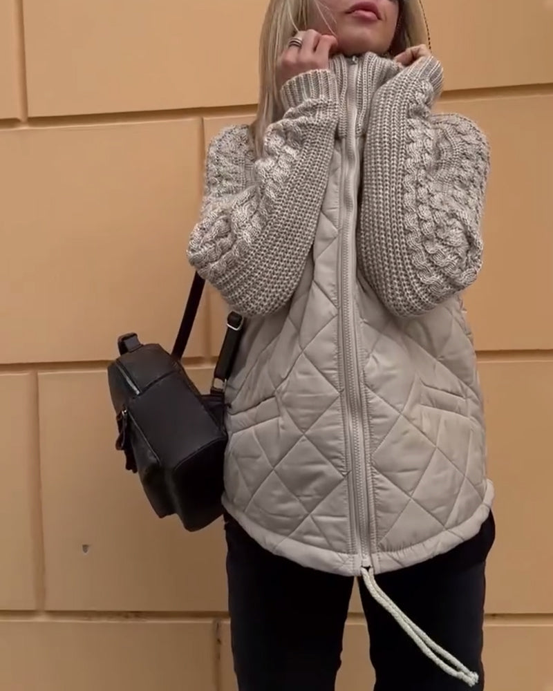 Shannon - Stylish Warm Coat with Zipper