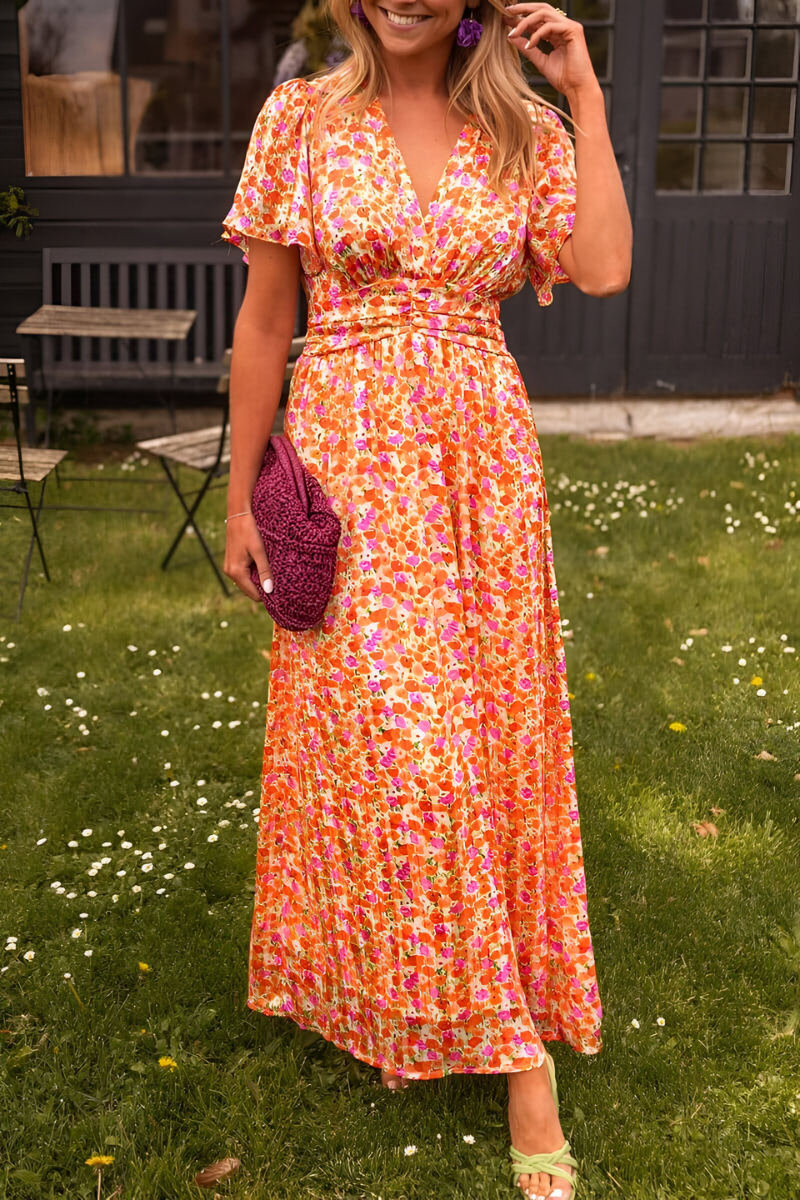 Anja | V-neck maxi dress