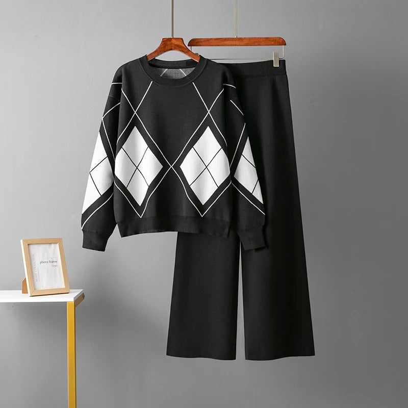 Hilla - Warm Two Piece Sweater Set