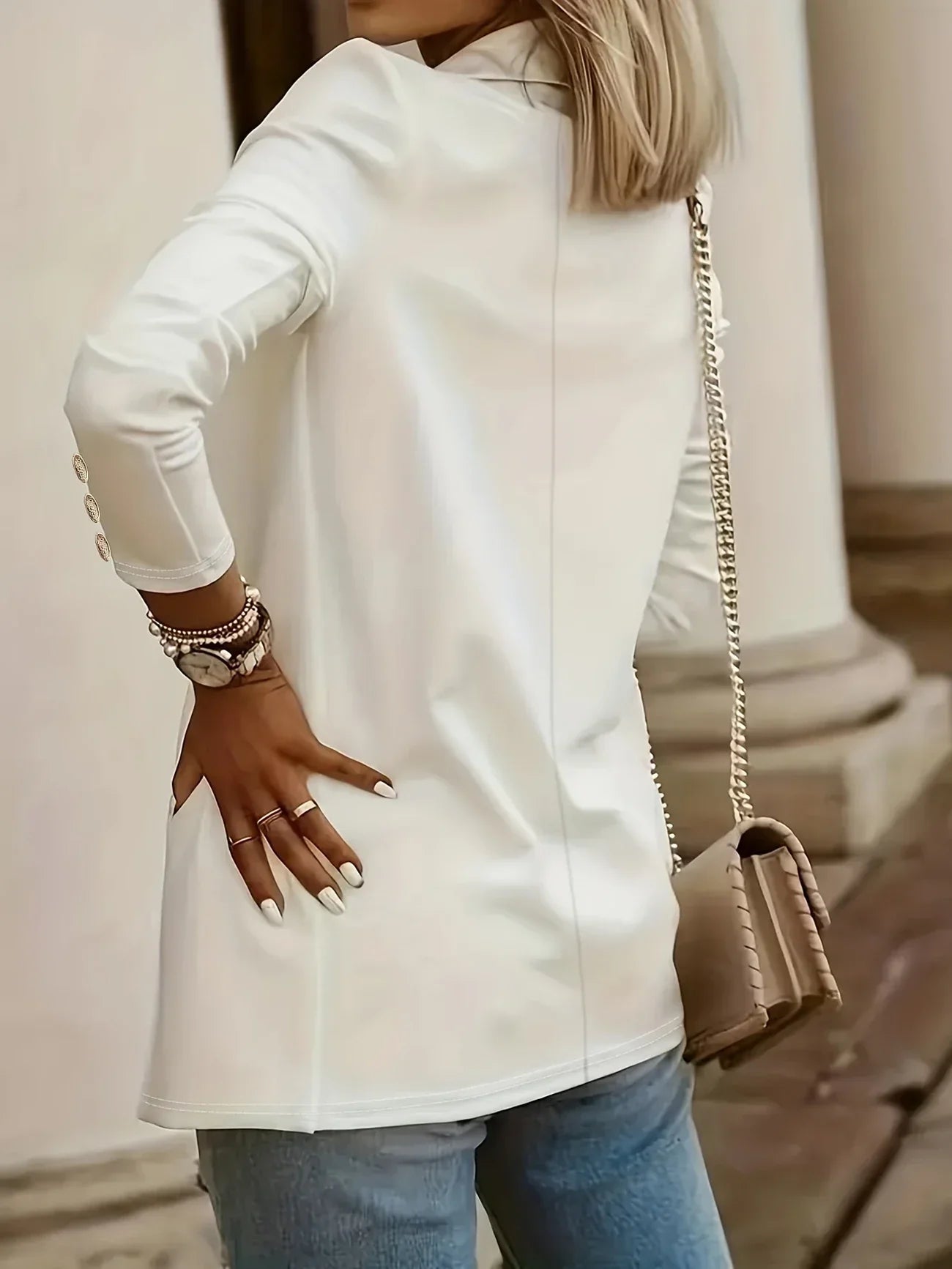 Layla - Stylish Open Front Jacket