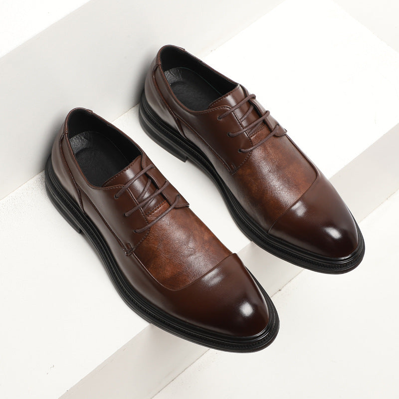 Men's Elegant Shoes - Comfort and British Style with Pointed Toe.