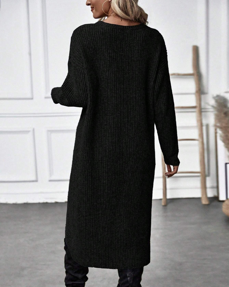 Addison - Comfortable Irregular Style Sweater Dress