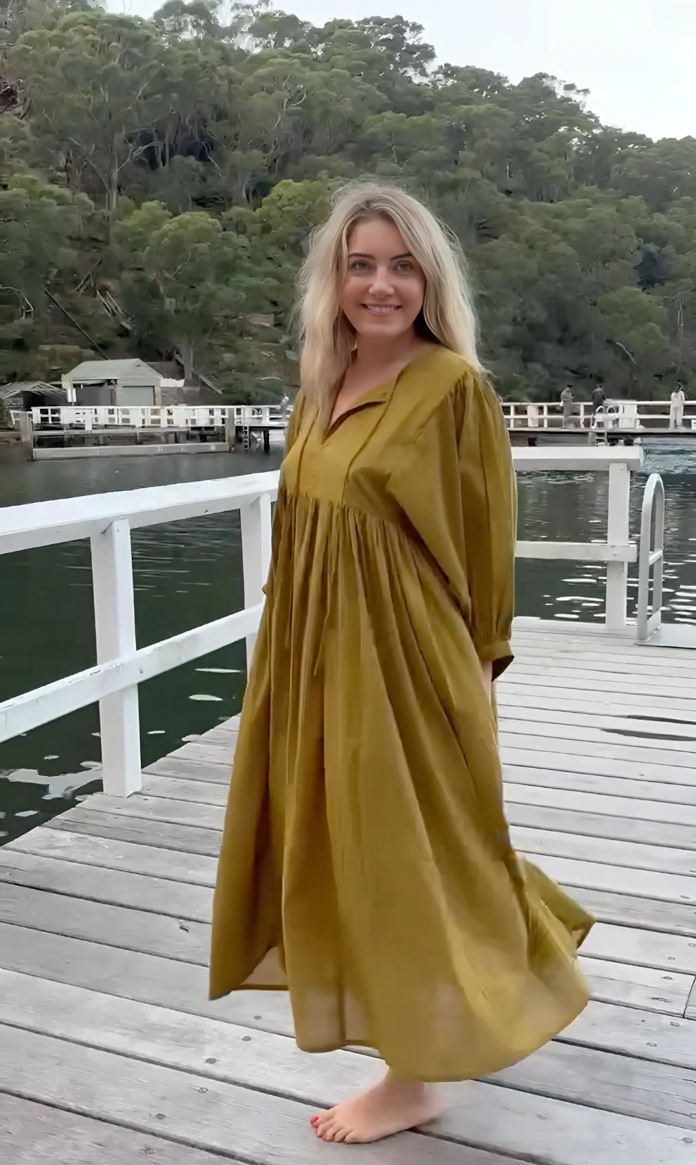 Sarai Midi Dress Pine