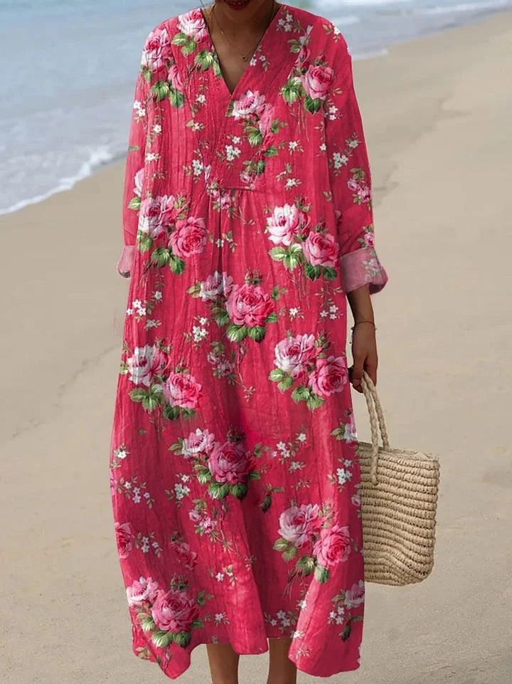 Ann - Vibrant and Cozy Women's Dress