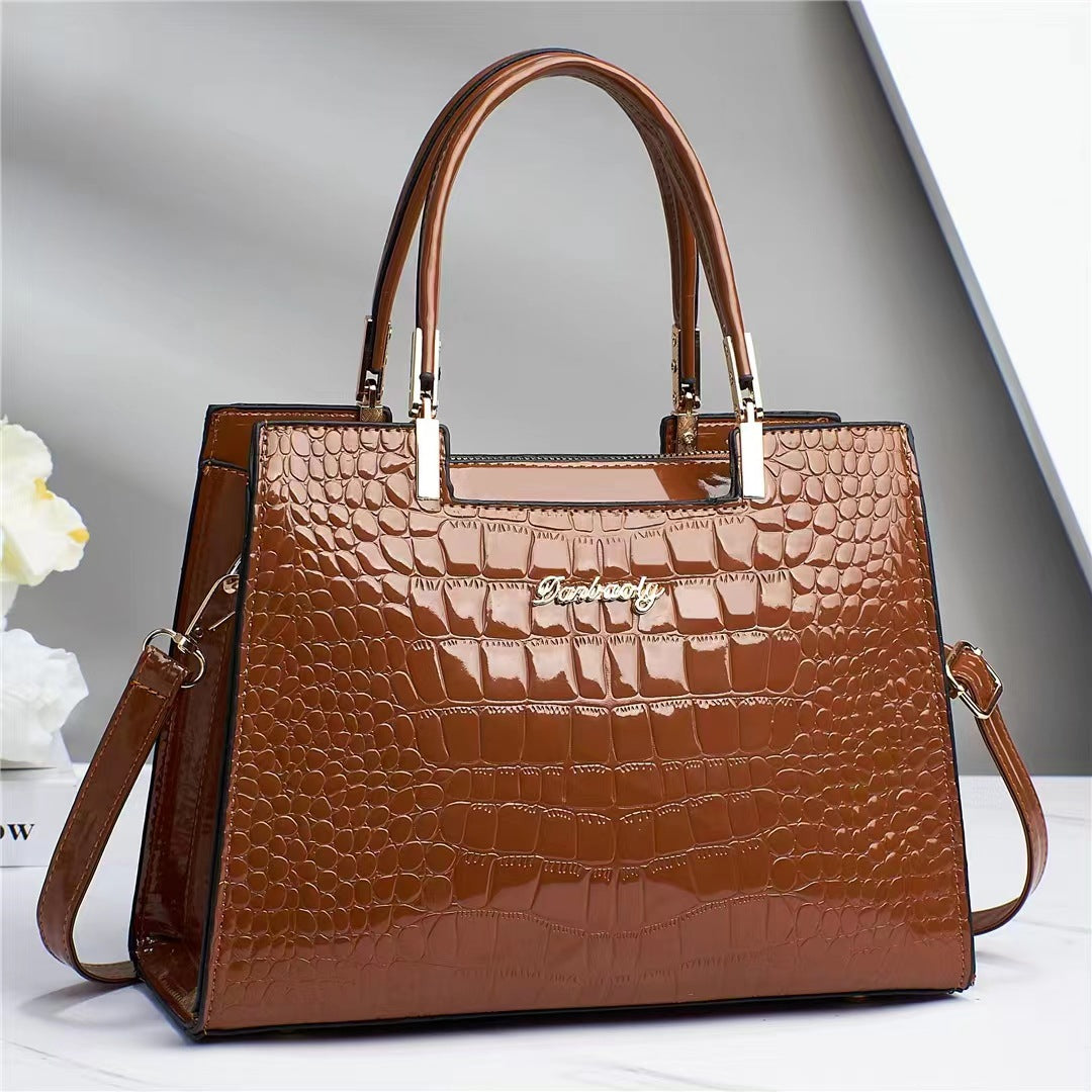 Brooks Shine | Croc-Embossed Luxury Bag