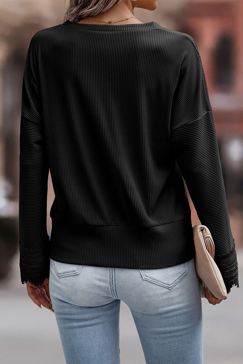 Nina - Stylish V-Neck Long-Sleeved Sweater
