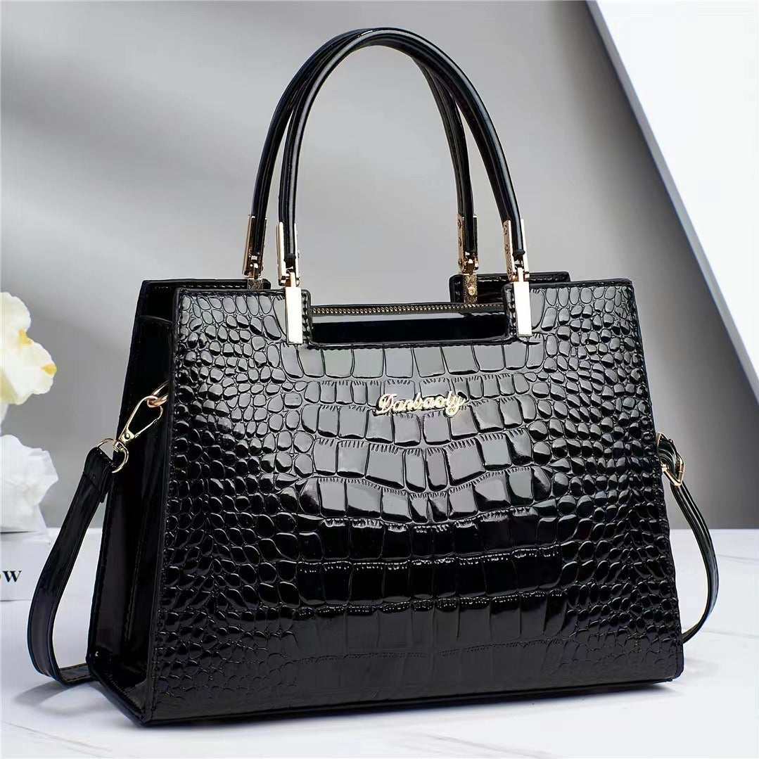 Brooks Shine | Croc-Embossed Luxury Bag
