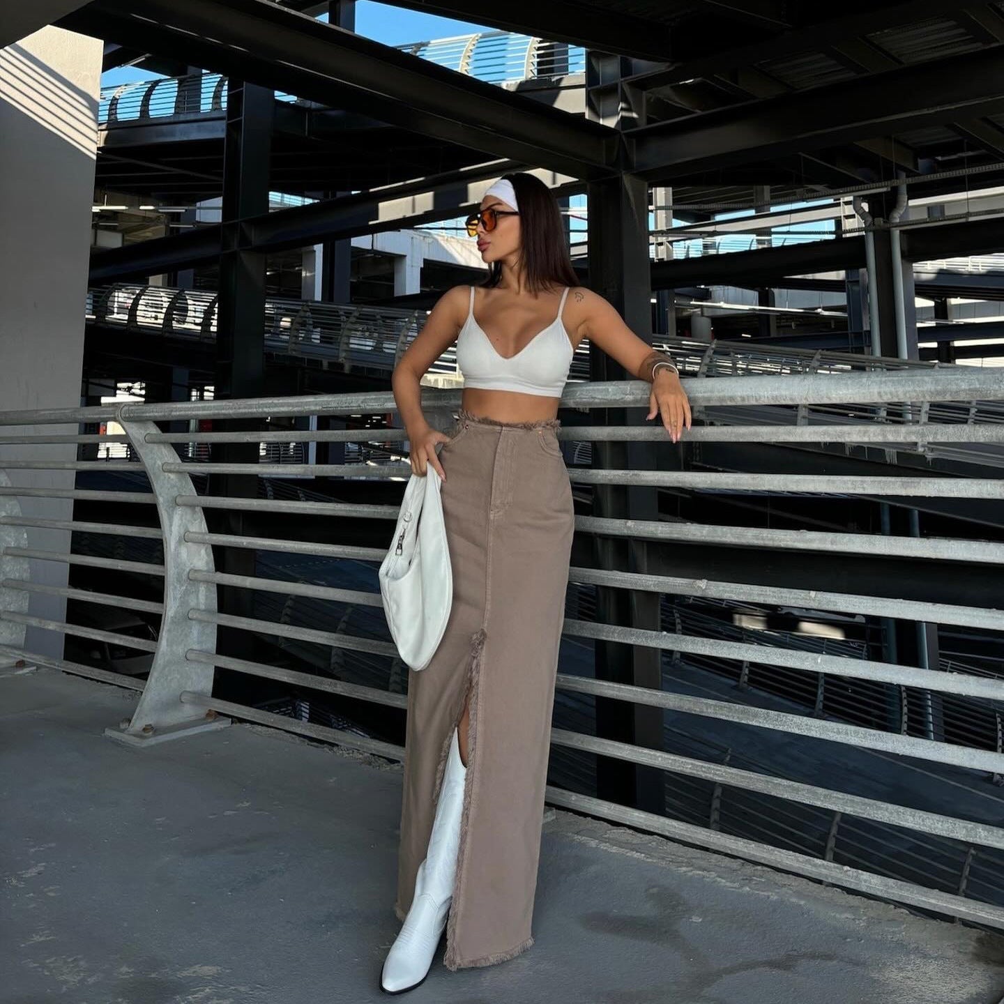 A-Line Midi Skirt