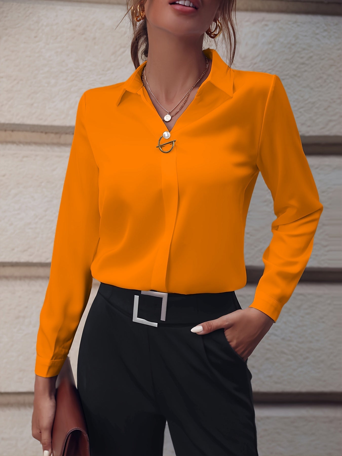 Regatta - Elegant fuchsia long-sleeved blouse