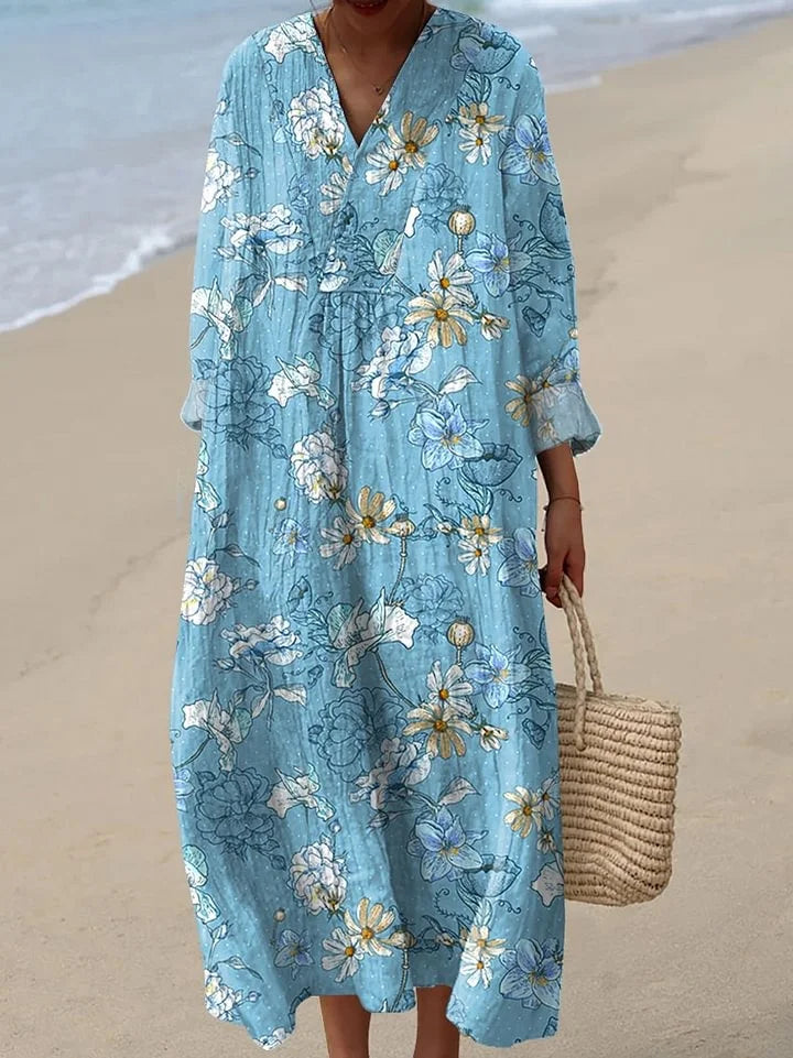 Evelyn - Vibrant and Cozy Women's Dress